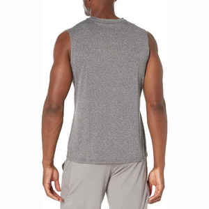 Men's Sleeveless O-Neck <b>Tank</b> <b>Top</b> Solid <b>Red</b> Knitted Casual Breathable - Product Image 5