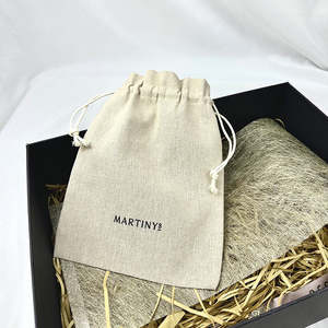 Eco Friendly Natural Jute <b>Small</b> Jewelry Pouch with Drawstring Closure for Gift <b>Packaging</b> and Storage - Product Image 1