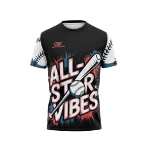 OEM Custom Sublimation Printing Breathable Baseball Jersey Short Sleeve <b>T</b>-<b>Shirt</b> 100%<b>Polyester</b> Moisture Wicking Team Training - Product Image 1