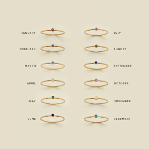 Anillo de Acero Inoxidable Clásico con Piedra de Nacimiento eManco para Mujer, Forma de Gota de Agua, Sin Decoloración, Joyería de Horóscopo al <span class=keywords><strong>por</strong></span> Mayor - Product Image 2