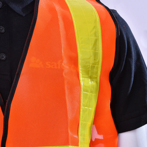 Chaleco de Seguridad para Hombre, 100% Poliéster, Transpirable, Ligero, con Múltiples Bolsillos, Cierre de Seguridad, Alta Visibilidad - Product Image 5