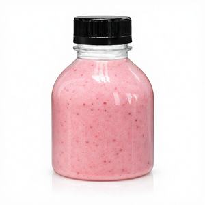 Botellas Cilíndricas Redondeadas de PET Virgen de Grado Alimenticio, Ecológicas, Transparentes, a Prueba de Fugas, de 400 ml, con Impresión Serigráfica Vietnamita - Product Image 1