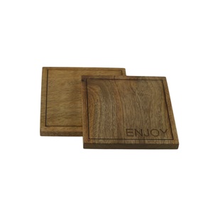 Dark Theme Coasters Wooden <b>Table</b> Pads & <b>Mats</b> <b>Dinner</b> Breakfast Design Walnut, Coasters Finishing Coaster for Home & <b>Table</b> Decor - Product Image 1