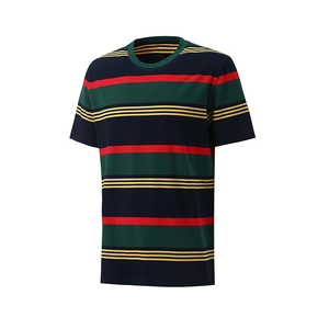 เสื้อยืดผู้ชายลายทาง ดีไซน์ทันสมัย ราคาประหยัด สำหรับใช้ในชีวิตประจำวัน คอกลม รับสั่งทำเสื้อยืดลายทางสำหรับผู้ชาย จากบังกลาเทศ - Product Image 1