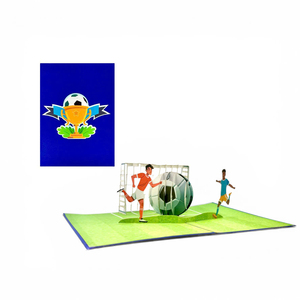 Cartes 3D Origami Colorées de Haute Qualité du Vietnam : Terrain de Football et Stade – Créations en Papier - Product Image 3
