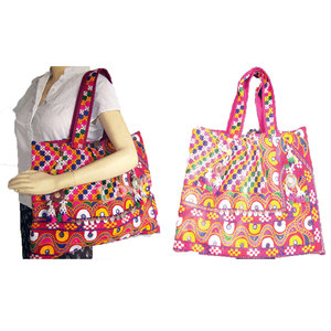 Bolso Étnico Banjara Estilo Hobo, Bolso de Hombro Bordado Tribal Vintage, Bolso Bandolera Bohemio Hippie Hecho a Mano, Colorido, para Festivales - Product Image 2
