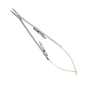 Portaagujas Microquirúrgico Recto Reutilizable Castroviejo 14cm, Puntas 11mm x 0.6mm, Mordazas de Acero Inoxidable Shuja Surgico - Product Image 2