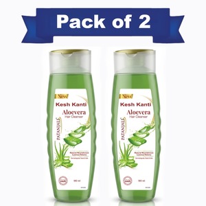 Limpiador Capilar de Aloe Vera Patanjali 360ml, Paquete Económico, Champú Natural Ayurvédico para Limpiar e Hidratar el Cuero Cabelludo Seco - Product Image 1