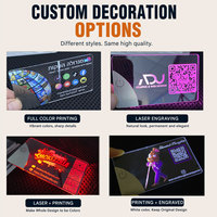Tarjetas de Visita Personalizadas con Impresión Digital, Grabado LED, Código QR NFC, Tarjeta Magnética Promocional, Fabricante OEM, Plástico