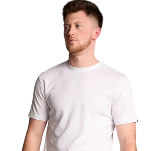 เสื้อยืดคอกลมแขนสั้นทรงปกติสำหรับผู้ชาย สไตล์มินิมอลลำลอง ผลิตตามสั่ง ขายส่ง เสื้อผ้าฝ้ายเจอร์ซีย์ สำหรับใส่ทุกวัน เสื้อท็อป OEM - Product Image 2