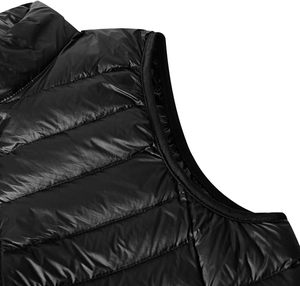 Women's Lightweight <b>Packable</b> Hooded Winter Quilted Puffer <b>Jacket</b> Detachable Sleeves Hat Zipper Closure Waterproof Wool - Product Image 3