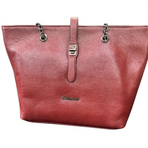 Bolso de Mano de Cuero Genuino de Marca Popular para Mujer, con Cierre de Cremallera, Dos Correas, Impermeable, de Gran Capacidad - Product Image 4