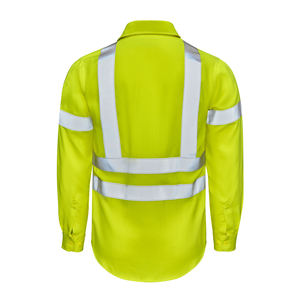 Chaleco de Seguridad Profesional para Hombre, Franela, Elegante, Cuello en V, Transpirable, Ligero, ANSI Clase 3, Ropa de Trabajo de Primera Calidad - Product Image 5