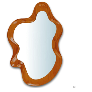 Modern Custom Irregular Full Length Vintage Decorative Wavy Aluminum <b>Mirror</b> Long Floor Frame for Bedroom for Wedding Factory - Product Image 4