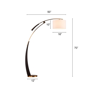 Lámpara de Pie Moderna con Forma de Hongo, Lámpara de Lectura de Metal Dorado Estilo Mid-Century, Decoración Minimalista para el Hogar, Iluminación Interior al por Mayor - Product Image 3