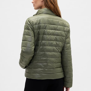 Blouson Bomber Matelassé Zippé à Capuche pour Femme Grande Taille, Haute Qualité, Respirant, Léger, Personnalisé, Style Vintage Délavé - Product Image 6