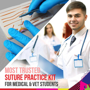 Kits de sutures en acier inoxydable de qualité supérieure, trousse de premiers secours médicale de voyage, kit de pratique de sutures chirurgicales - Product Image 5