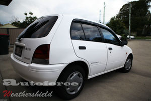 แผ่นบังแดดหน้าต่างรถยนต์ HIC วัสดุ PMMA สำหรับ TOYOTA Starlet ปี 1996~1999  100% ตรงรุ่น - Product Image 2