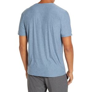 2024 personnalisé vêtements de rue deux tons t-shirt fendu couleur o cou coton hommes t-shirt vêtements ourlet incurvé personnalisé chenille t-shirts - Product Image 6