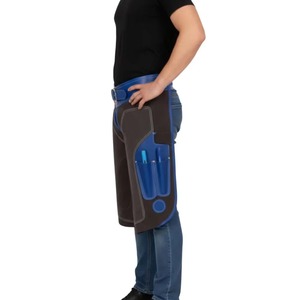 Chaps de fermeur robustes en cuir, réglables, pour le protection des jambes et des sabots, fournitures de travail pour fermeurs - Product Image 3