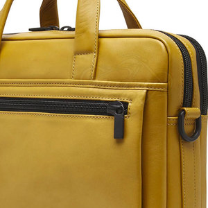 Sacs pour ordinateur portable professionnels et décontractés, légers, en cuir véritable, écologiques, grande capacité, compartiments organisés, bureau, affaires - Product Image 4