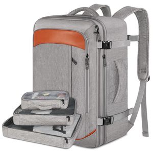 Mochila expandible para portátil de viaje, equipaje de mano con cubos de embalaje, apta para computadoras de 17 pulgadas, 40L - Product Image 6