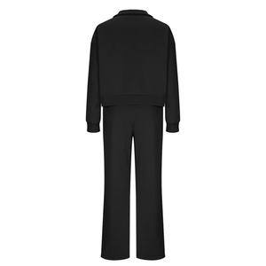 Survêtements de sport pour femmes de qualité supérieure, deux pièces, manches longues, nouveau style, nouveau design, pour la salle de sport, pour les entraînements intenses, en molleton - Product Image 1