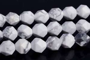 ลูกปัดฮาวไลท์ทรงดาวเจียระไน ลูกปัดพลอยแท้ธรรมชาติ ร้อยเป็นเส้น ขายส่งจำนวนมากสำหรับทำเครื่องประดับ - Product Image 6