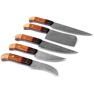 Premium Damascus <b>Kitchen</b> Knife Set Elegant Damascus Steel Knife Collection For Comfortable Cooking Experience - Product Image 6