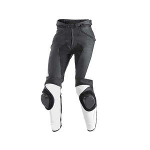 Pantalones de cuero para motocicleta de calle para hombre, pantalones de carreras de cuero de vaca con protectores, de alta calidad - Product Image 6