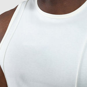 Camiseta Deportiva sin Mangas para Hombre, Estilo Nuevo, 100% Algodón, Corte Regular, Diseño Personalizado, Cuello Redondo Elástico - Product Image 4