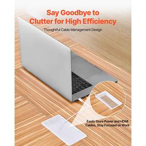 Mesa de Reuniones Rectangular Moderna de 6 Pies para 6-8 Personas, Escritorio para Seminarios con Patas de Metal, Fácil de Ensamblar, Mesa de Conferencias Marrón para Sala de Juntas - Product Image 4