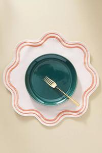 Bearfit Handmade 100% cotton <b>Canvas</b> Organic Eco-Friendly European Style Placemats Embroidered Madline embroidered placemats - Product Image 6