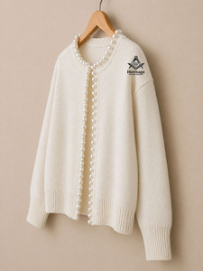 HMR Wholesale Winter Delta Sigma <b>Cardigan</b> <b>Sweater</b> With Custom Colour Embroidery Knit <b>Sweater</b> Sorority University College <b>Sweater</b> - Product Image 2