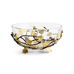 Soporte de Lujo Sostenible de Acero Inoxidable Pulido Personalizable para Servir Bocadillos y Frutos Secos, Artesanía India, Diseño Artístico de Mariposa - Product Image 1