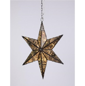 Classic Hanging Star <b>Lanterns</b> Iron Frame Colorful Glass Home Decoration Christmas Outdoor Decoration - Product Image 4