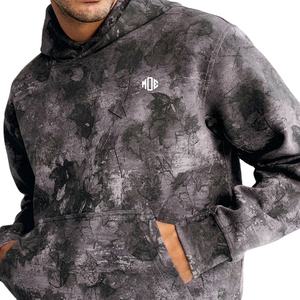 Sweat-shirts à capuche oversize tendance pour hommes, vente en gros, camouflage arboricole, polaire, streetwear, fabricant OEM et ODM, marque privée - Product Image 2