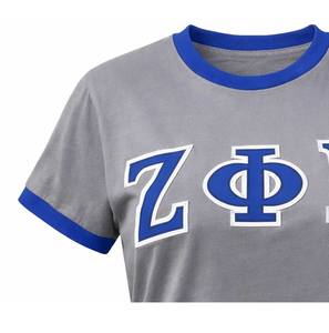 T-shirt en coton personnalisé de haute qualité Zeta Phi Beta pour femmes, broderie et impression, collection été, vente en gros - Product Image 3