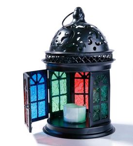 Wholesale Black Moon and <b>Star</b> Ramadan Lamp Eid Moroccan Custom Metal Wind Lamp Lantern in best quality - Product Image 4