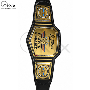 Boxing MMA Wrestling Championship Belt Custom Metal Plate <b>Trophy</b> Award Belts Wholesale Reasonable Price Gold/Silver Plated - Product Image 2