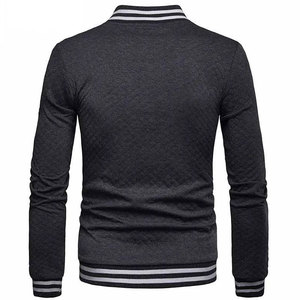 เสื้อแจ็คเก็ตวาร์ซิตี้ชาย Econex สีดำขาว ปักตัวอักษร ระบายอากาศได้ดี ผ้าฟลีซ โพลีเอสเตอร์/คอตตอน คอตั้ง สไตล์ไฮสตรีท - Product Image 6