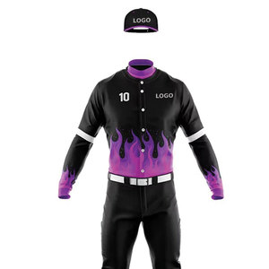 เสื้อเบสบอลผู้ชายแบบ OEM ติดกระดุม แขนสั้น สไตล์ฮิปสเตอร์ ฮิปฮอป ชุดกีฬา ชุดเบสบอลแบบกำหนดเอง ขายส่งแบบไม่มีลาย - Product Image 4