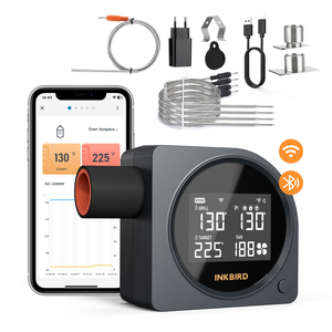 Controllore di Temperatura per BBQ Inkbird ISC-028-BW con Notifiche Mobili, Timer, Allarme e Calibrazione - Product Image 1