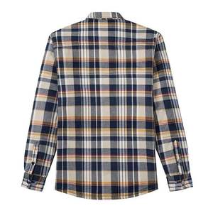เสื้อแจ็คเก็ตผ้าฝ้ายฟลานเนลผู้ชาย แจ็คเก็ตติดกระดุมลายสก็อตสั่งทำได้ ผู้ผลิตขายส่ง เสื้อผ้าลำลองแบรนด์ส่วนตัว - Product Image 4
