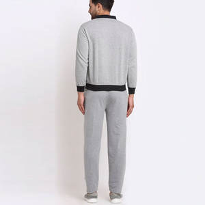 Conjuntos deportivos apilados OEM con logotipo personalizado, de alta calidad para hombre, conjunto de dos piezas de algodón, pantalones apilados, para venta en línea. - Product Image 4