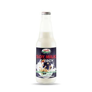 OEM Soy <b>Milk</b> Energy Drink 300ml Glass Bottle for Private Label Beverage Product Expansion - Product Image 1