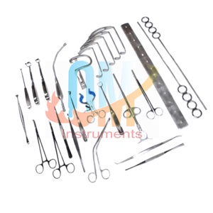 Juego de Instrumentos Quirúrgicos Manuales de Acero Inoxidable de Alta Calidad para Amigdalectomía, Adenoidectomía y Cirugía General, con Certificación CE |   OMI - Product Image 1