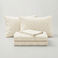 Parure de lit Stella et 2 taies d'oreiller, ensemble classique 100% coton 150 fils/cm², qualité A, respirante, toutes saisons, pour usage domestique, literie adulte