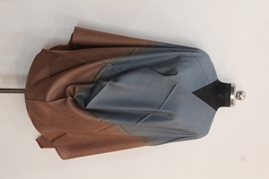 Abaya con estampado degradado, abierta por delante, de corte holgado, manga larga, vestido islámico modesto para mujer, para uso diario. - Product Image 3