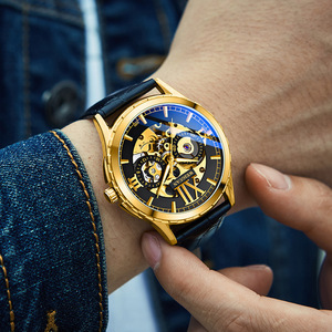 Elegante Reloj Mecánico Automático de Lujo para Hombre, Esfera con Puntero Luminoso, Caja de Aleación, Resistente al Agua 30M, para Uso Casual y de Negocios - Product Image 3